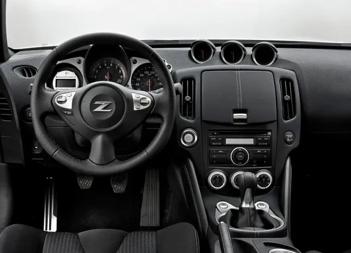 Framed Print : 2010 Nissan 370Z Coupe interior view with wheel and dash Framed Print : 2010 Nissan 370Z Coupe interior view with wheel and dash
