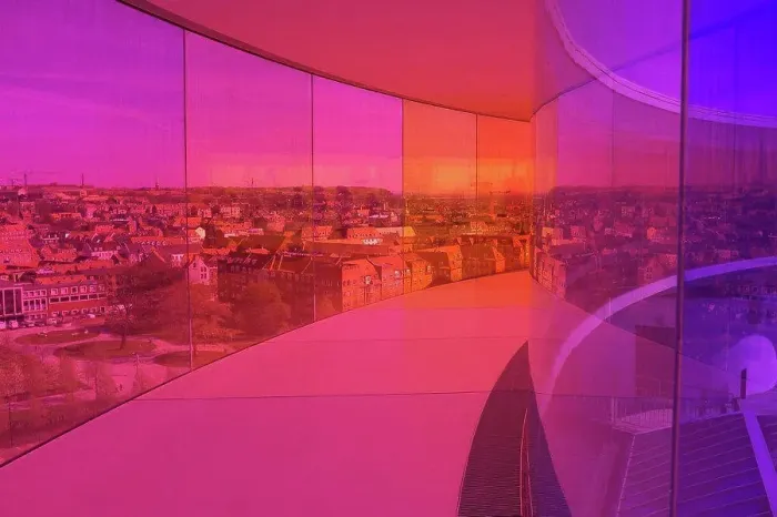 Framed Print : Aarhus, cultural capital in 2017 - ARoS museum - Rainbow panorama