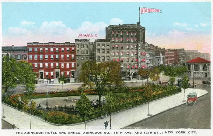 Framed Print : Abingdon Hotel and Annex, Abingdon Square, New York City, America Date: C. 1910