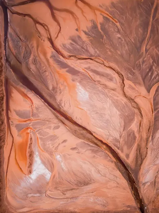 Framed Print : Abstract Aerial view of salt beds. Abstract aerial view of tailings ponds for mining in Western Australia Framed Print : Abstract Aerial view of salt beds. Abstract aerial view of tailings ponds for mining in Western Australia