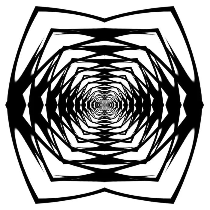Framed Print : An abstract created by applying fractal mirroring to the symbol for Infinity Framed Print : An abstract created by applying fractal mirroring to the symbol for Infinity