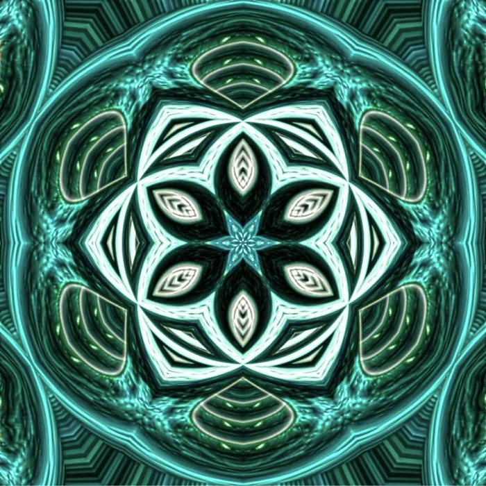 Framed Print : An abstract geometrical pattern created by applying fractal mirroring of a photo of an emerald jewel Framed Print : An abstract geometrical pattern created by applying fractal mirroring of a photo of an emerald jewel
