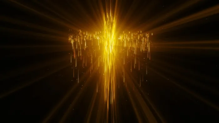 Framed Print : Abstract golden glowing light streak particle of the Holy Cross over black background Framed Print : Abstract golden glowing light streak particle of the Holy Cross over black background