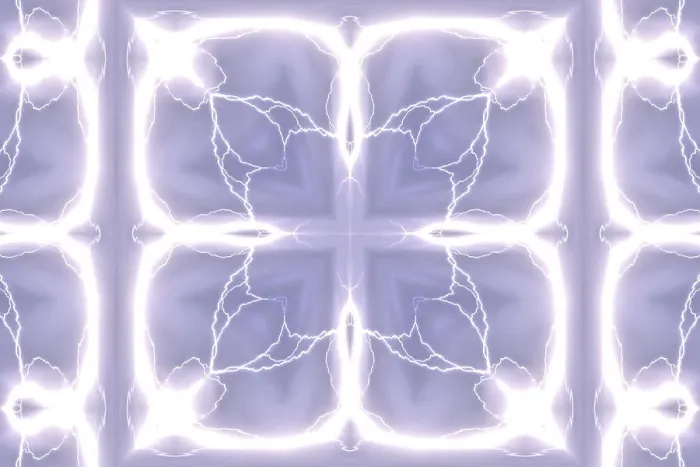Framed Print : An abstract pattern made by applying fractal mirroring to a lightning photo Framed Print : An abstract pattern made by applying fractal mirroring to a lightning photo
