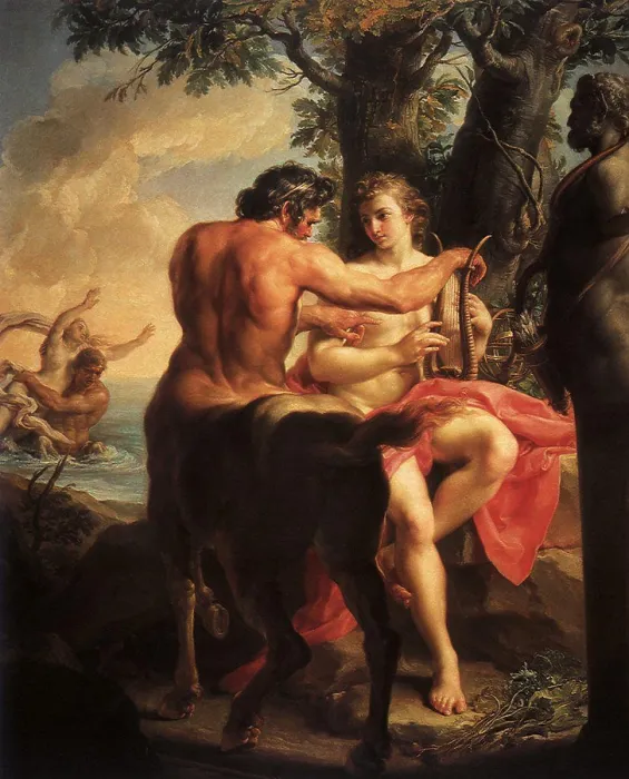 Framed Print : Achilles and the Centaur Chiron, Batoni, Pompeo Girolamo, 1746 Framed Print : Achilles and the Centaur Chiron, Batoni, Pompeo Girolamo, 1746