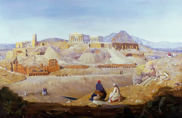 Framed Print : The Acropolis David Roberts (1796-1864 Scottish) Oil On Canvas David David Gallery
