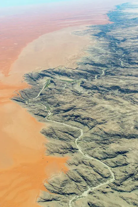 Framed Print : Aerial photo from the flight to Sossusvlei of the dry Kuiseb River in the Namib Desert near Walvis Bay Framed Print : Aerial photo from the flight to Sossusvlei of the dry Kuiseb River in the Namib Desert near Walvis Bay