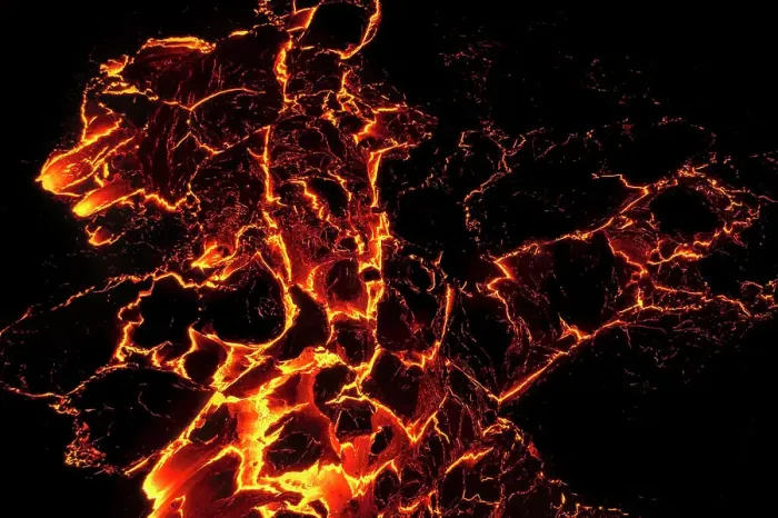 Framed Print : Aerial view of the lava from Geldingadalir Volcano during an eruption, Southern Peninsula Region, Iceland Framed Print : Aerial view of the lava from Geldingadalir Volcano during an eruption, Southern Peninsula Region, Iceland
