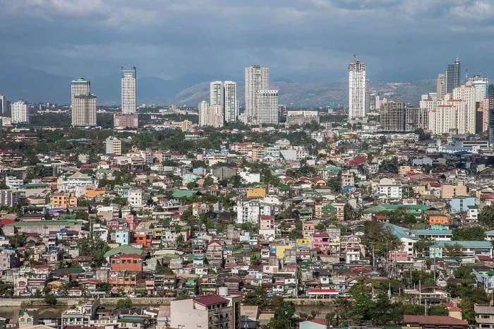 Framed Print : Aerial view of Manila cityscape, Manila, Philippines Framed Print : Aerial view of Manila cityscape, Manila, Philippines