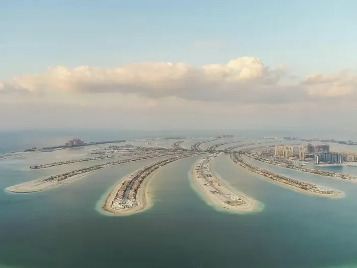 Framed Print : Aerial view of The Palm Jumeirah in Dubai, United Arab Emirates Framed Print : Aerial view of The Palm Jumeirah in Dubai, United Arab Emirates