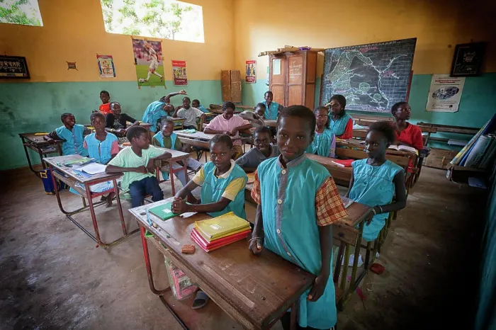 Framed Print : Afiniam school children, Casamance, Senegal Framed Print : Afiniam school children, Casamance, Senegal
