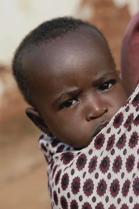 Framed Print : Africa, East Africa, Tanzania. Rural western Tanzania. Baby boy