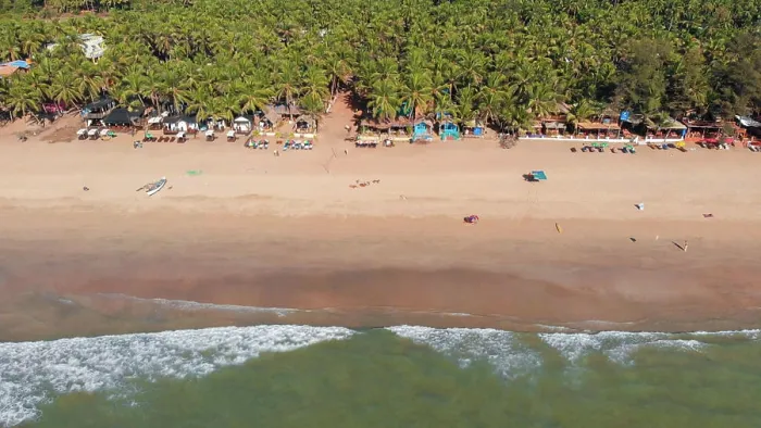 Framed Print : Agonda Beach aerial drone view Framed Print : Agonda Beach aerial drone view