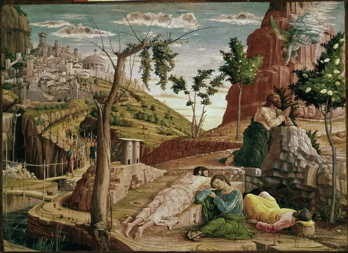 Framed Print : Agony in the Garden (St. Zeno Altarpiece detail) by Mantegna Framed Print : Agony in the Garden (St. Zeno Altarpiece detail) by Mantegna