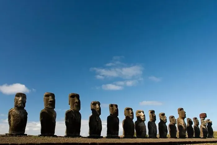 Framed Print : Ahu Tongariki, Rapa Nui, Easter Island, Chile