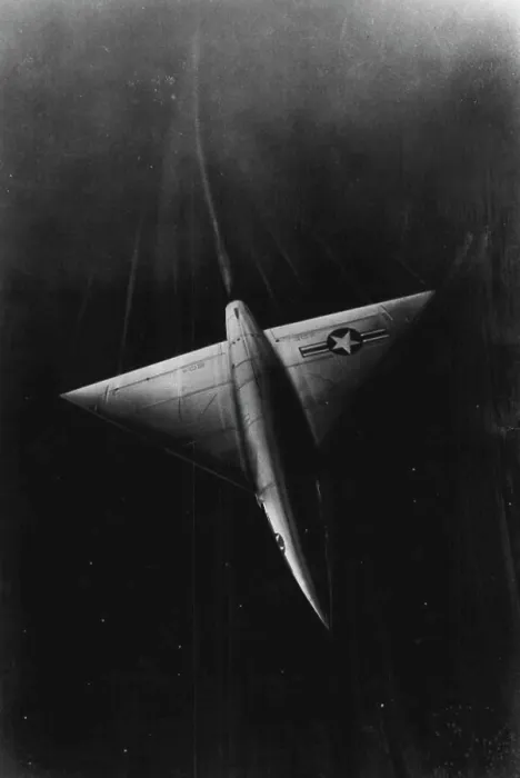 Framed Print : Air Force's First Supersonic Fighter -- This is an artist's conception of the Air Force's first supersonic delta-wing Framed Print : Air Force's First Supersonic Fighter -- This is an artist's conception of the Air Force's first supersonic delta-wing