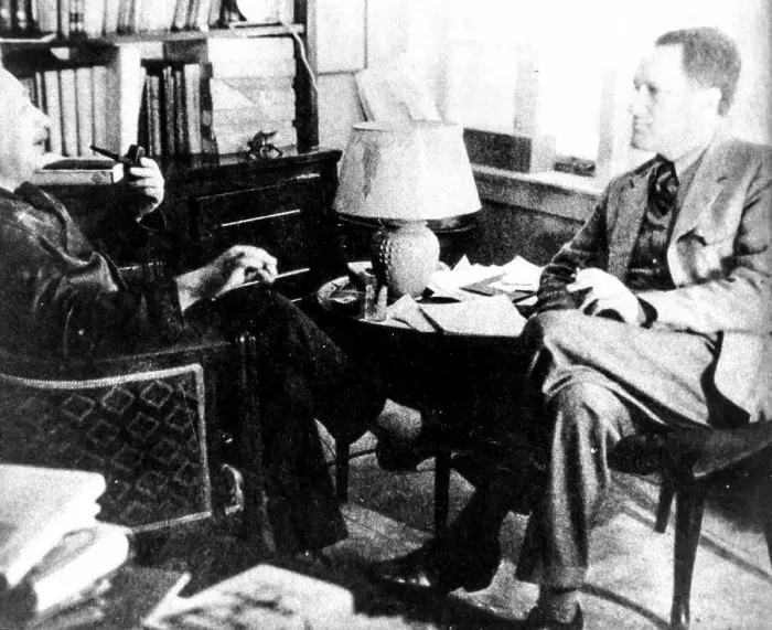 Framed Print : Albert einstein and leopold infeld, princeton Framed Print : Albert einstein and leopold infeld, princeton
