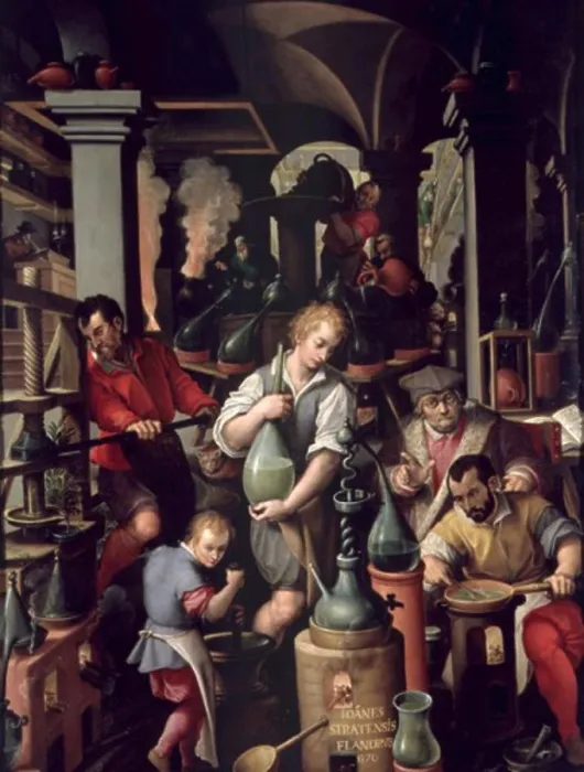 Framed Print : Alchemy 1570 Stradanus (1523-1605 Flemish) Palazzo Vecchio, Florence, Italy Framed Print : Alchemy 1570 Stradanus (1523-1605 Flemish) Palazzo Vecchio, Florence, Italy