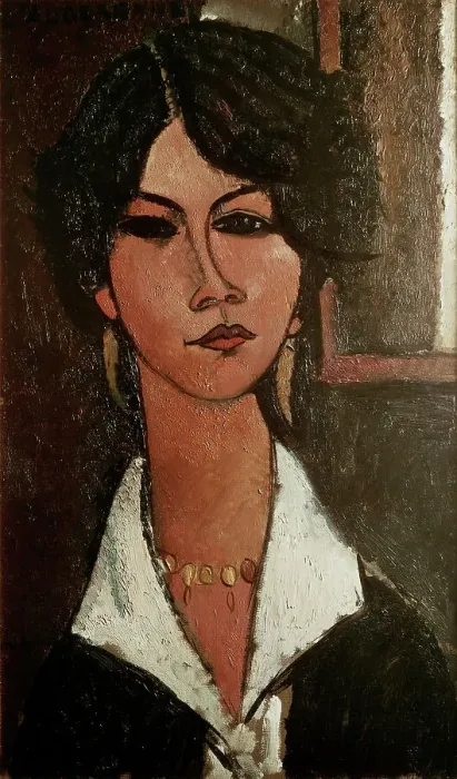 Framed Print : The Algerian Almaisa 1917 Amedeo Modigliani (1884-1920 Italian) Framed Print : The Algerian Almaisa 1917 Amedeo Modigliani (1884-1920 Italian)