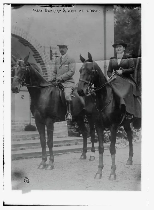 Framed Print : Allan Stoneham and wife at Etaples Framed Print : Allan Stoneham and wife at Etaples