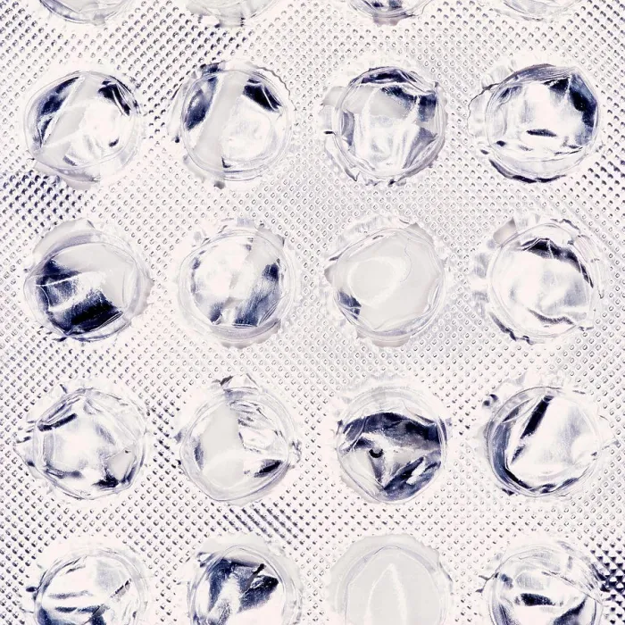 Framed Print : Aluminium pill sheet Framed Print : Aluminium pill sheet