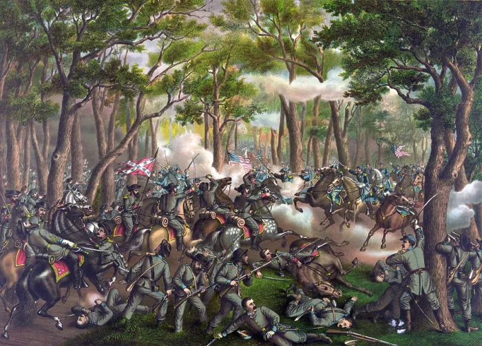 Framed Print : American civil war Battle of the Wilderness Framed Print : American civil war Battle of the Wilderness