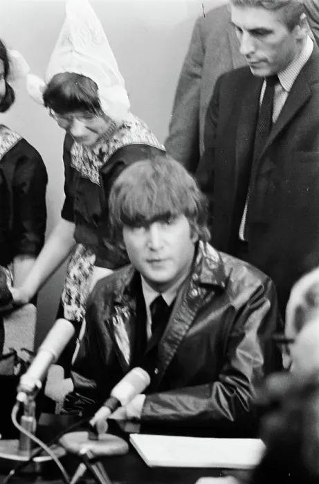 Framed Print : Anefo photo collection. Arrival Beatles at Schiphol