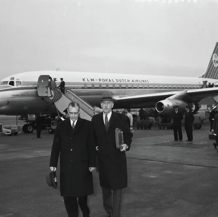 Framed Print : Anefo photo collection. Arrival Dean Acheson at Schiphol Framed Print : Anefo photo collection. Arrival Dean Acheson at Schiphol