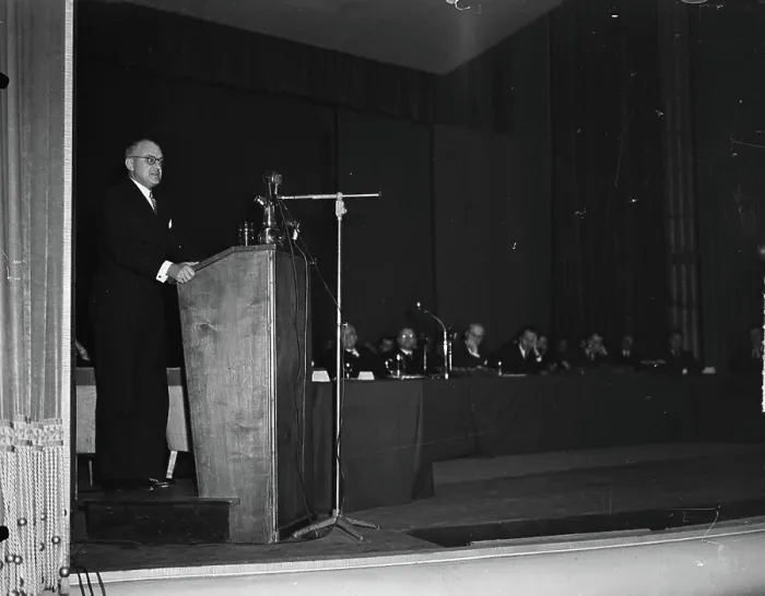 Framed Print : Anefo photo collection. Congress Foundation of Labor. January 13, 1949