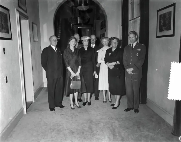 Framed Print : Anefo photo collection. General Norstad and Mrs. Reception Soestdijk. February 20, 1957. Soestdijk, Utrecht Framed Print : Anefo photo collection. General Norstad and Mrs. Reception Soestdijk. February 20, 1957. Soestdijk, Utrecht