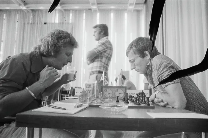 Framed Print : Anefo photo collection. IBM chess tournament, 7th round; Miles (l) against Van Wijgerdenden. July 5, 1977. Amsterdam Framed Print : Anefo photo collection. IBM chess tournament, 7th round; Miles (l) against Van Wijgerdenden. July 5, 1977. Amsterdam