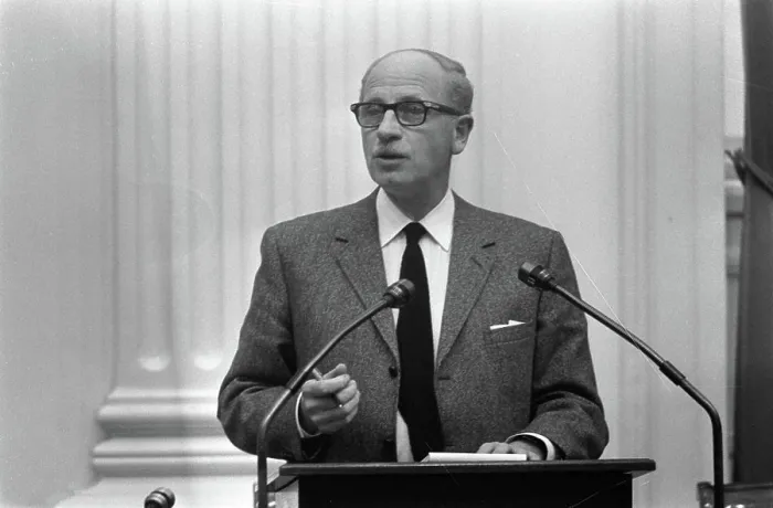 Framed Print : Anefo photo collection. Minister Van Doorn speaks in the Lower House. February 7, 1974. The Hague, South Holland Framed Print : Anefo photo collection. Minister Van Doorn speaks in the Lower House. February 7, 1974. The Hague, South Holland