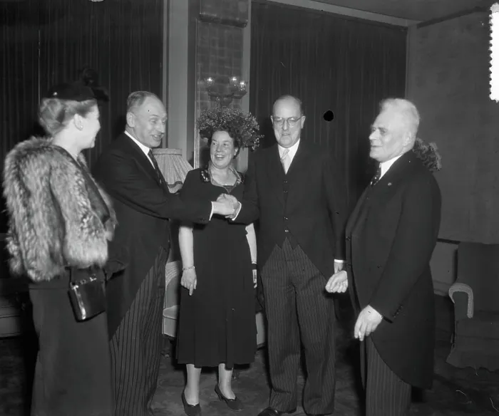 Framed Print : Anefo photo collection. New Year's reception Commissioner of Queen in South Holland in The Hague