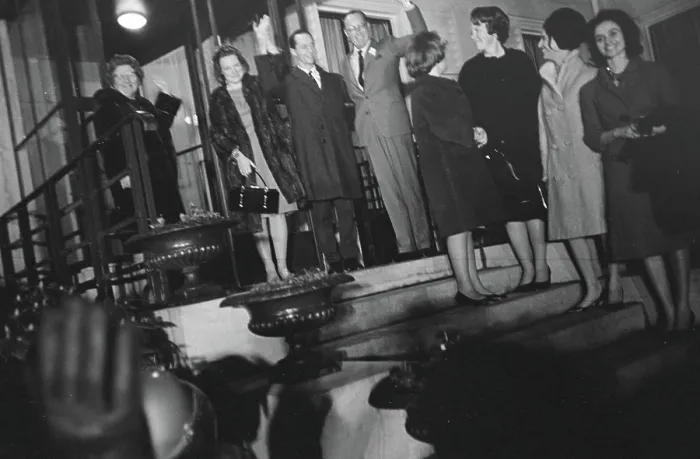 Framed Print : Anefo photo collection. Princess Irene and Prince Don Carlos on the plates and family. February 8, 1964