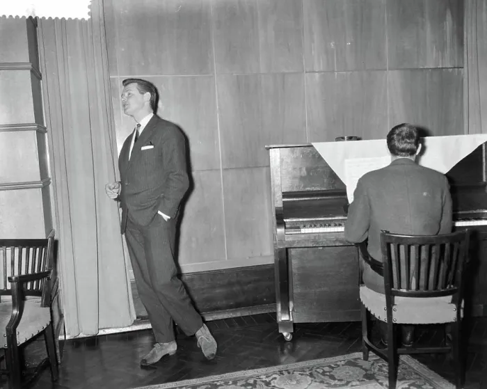 Framed Print : Anefo photo collection. Rehearsals for the final of the National Song Contest 1960 in Hilversum Framed Print : Anefo photo collection. Rehearsals for the final of the National Song Contest 1960 in Hilversum