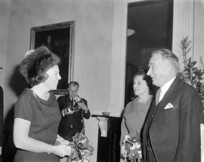 Framed Print : Anefo photo collection. Her royal highness Princess Beatrix lecture attended from Z Framed Print : Anefo photo collection. Her royal highness Princess Beatrix lecture attended from Z