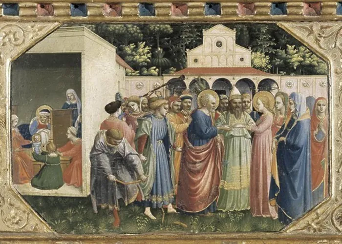Framed Print : ANGELICO, Fra (1387-1455). The Annunciation Framed Print : ANGELICO, Fra (1387-1455). The Annunciation