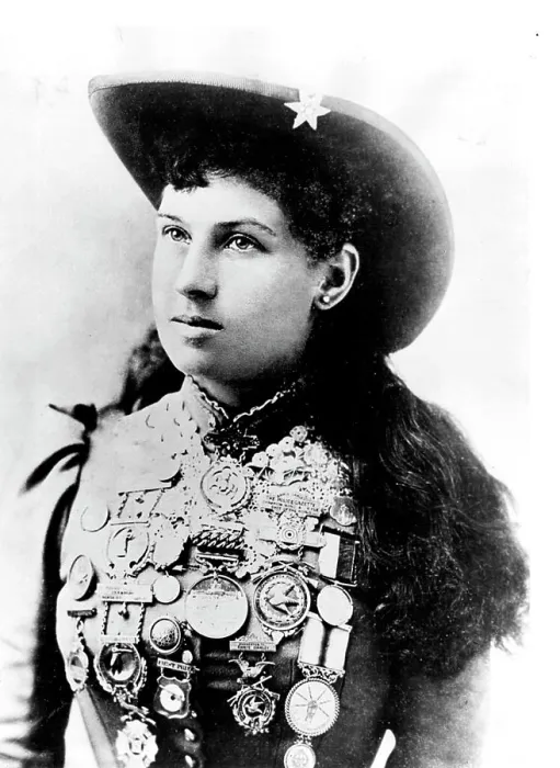Framed Print : Annie Oakley toured Europe and the USA with Buffalo Bill's Congress of Rough Riders