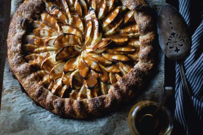 Framed Print : Apple Galette Rum Spiced Dulce de Leche, gluten-free Framed Print : Apple Galette Rum Spiced Dulce de Leche, gluten-free