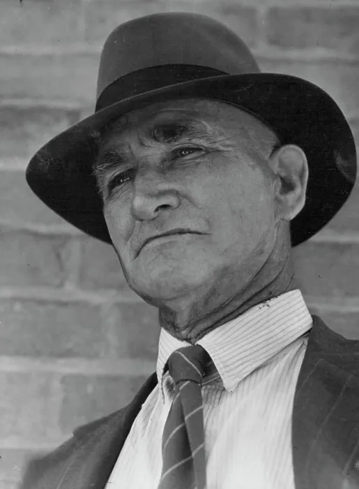 Framed Print : Archie Waugh, witness in Laver's case. November 7, 1946