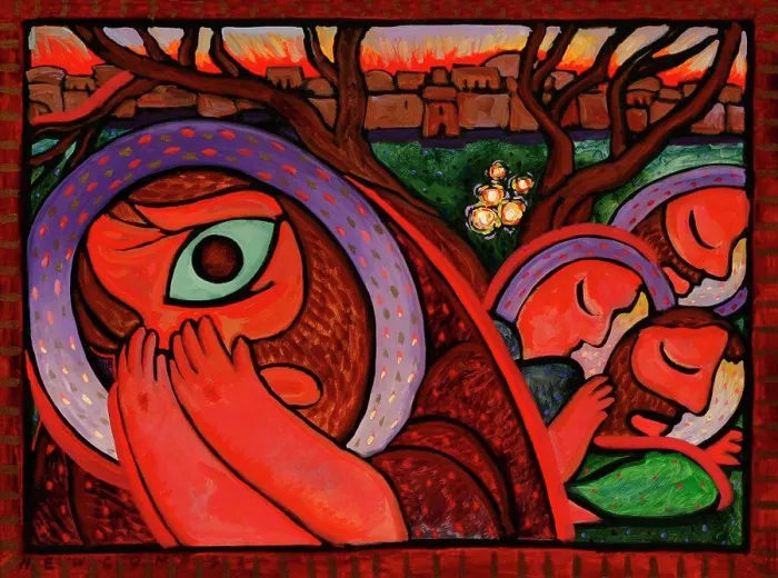 Framed Print : The Arrest John Newcomb, Acrylic, 1994 Framed Print : The Arrest John Newcomb, Acrylic, 1994
