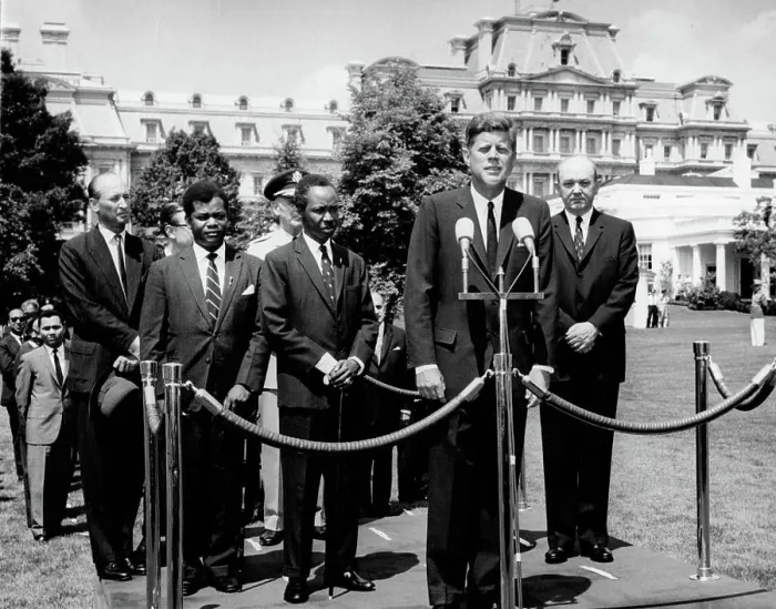 Framed Print : Arrival ceremony for Julius Nyerere Framed Print : Arrival ceremony for Julius Nyerere