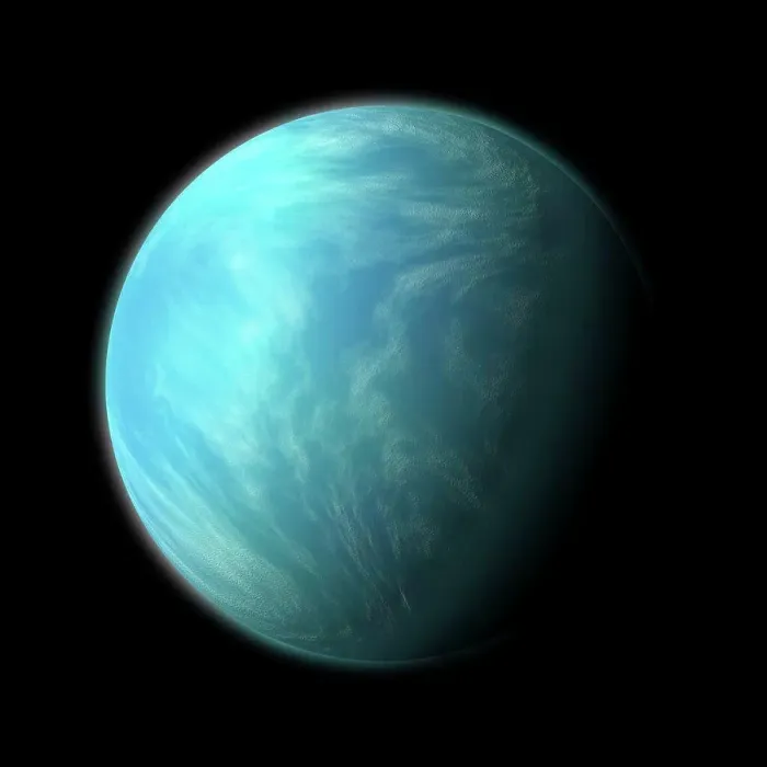 Framed Print : Artist's depiction of Kepler 22b