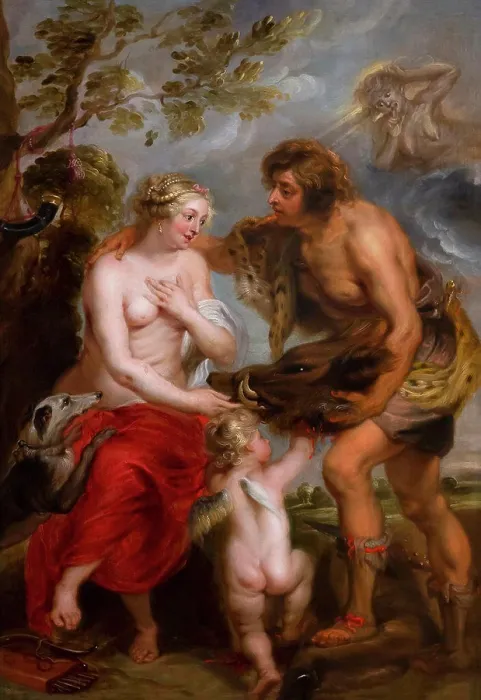 Framed Print : Atalanta and Meleager, Peter Paul Rubens, Studio, 1635-1637