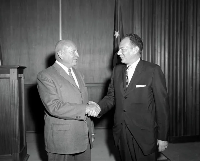 Framed Print : Attorney General Robert F. Kennedy (RFK) and Secretary of the Treasury C Framed Print : Attorney General Robert F. Kennedy (RFK) and Secretary of the Treasury C