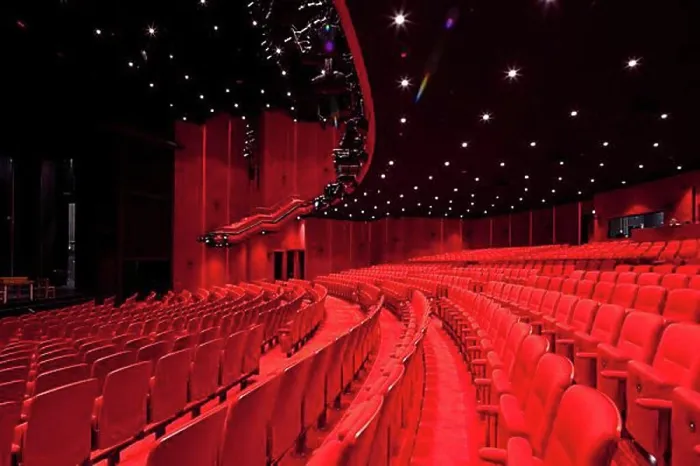 Framed Print : Auditorium floor and rank, Stage Theater an der Elbe, Hamburg, Germany, Europe