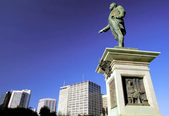 Framed Print : Australia, South Australia, Adelaide, Victoria Square, Charles Kingston Statue Framed Print : Australia, South Australia, Adelaide, Victoria Square, Charles Kingston Statue
