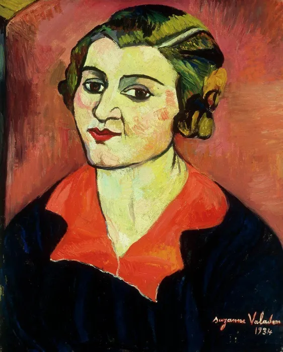 Framed Print : Autoportrait. Suzanne Valadon (1865-1938). Oil on canvas, 1934. 41.3 x 33cm Framed Print : Autoportrait. Suzanne Valadon (1865-1938). Oil on canvas, 1934. 41.3 x 33cm