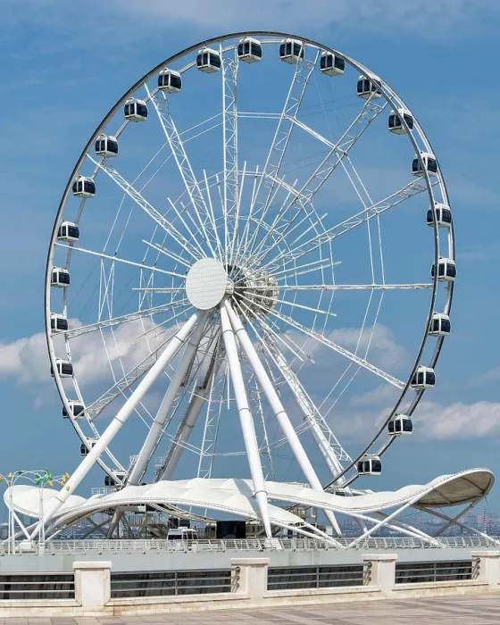Framed Print : Baku Eye Riesenrad, in der Nähe des Deniz Einkaufszentrums in Baku Framed Print : Baku Eye Riesenrad, in der Nähe des Deniz Einkaufszentrums in Baku