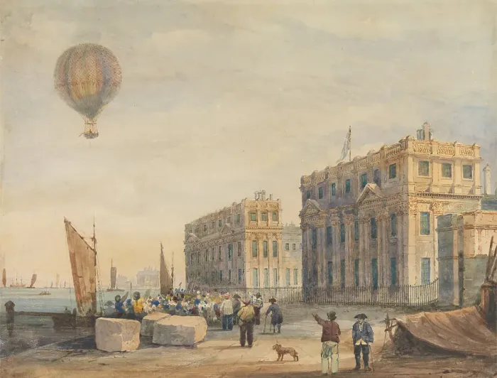 Framed Print : Balloon Ascent Greenwich Hospital Previously James Holland